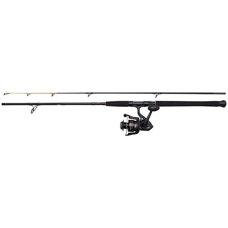 PENN Wrath II Dorade Spinning Combo, Fishing Rod and Reel Combo, Sea Fishing, Rod and Reel Designed Specially for Catching Dorade in the Mediterranean, Unisex, Black, 2.13m, 50-150g