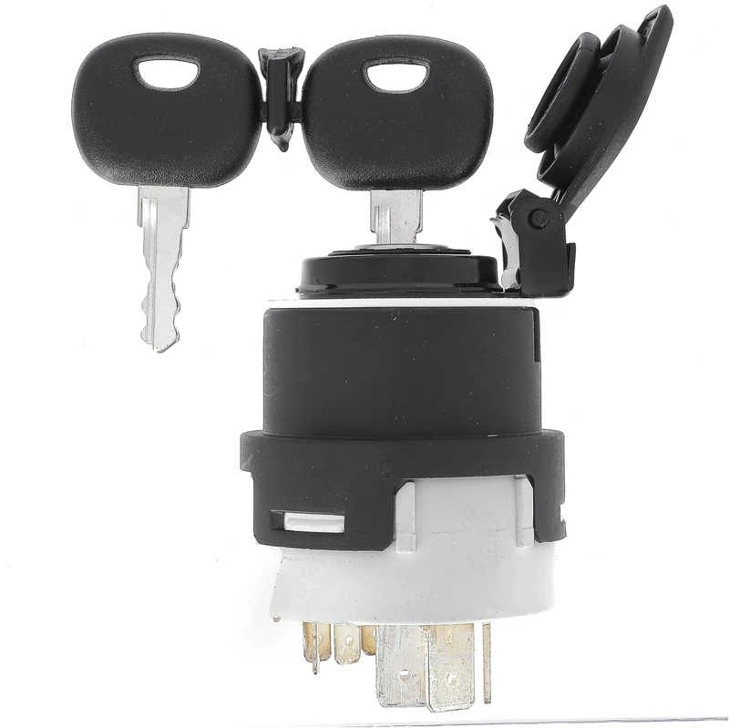 Restagraf - Key switch with preheating function - 5 positions - Flat terminal connection - 12/24 V - Ref 17420 - Blister of 1