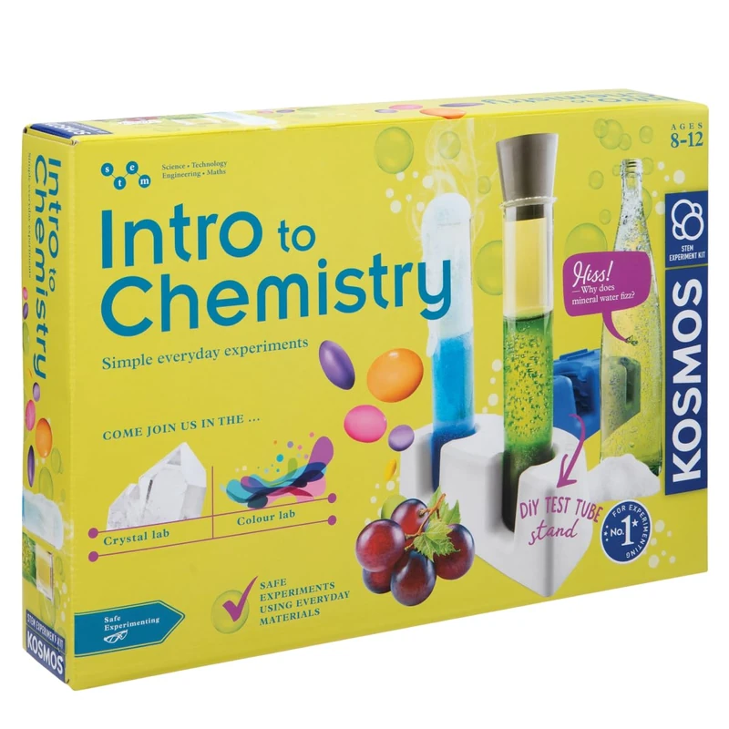 Thames & Kosmos Intro to Chemistry | STEM Science Kit for Kids Age 8–12 | Learn Basic Chemistry Concepts & Lab Skills | Educational Experiments for Beginners