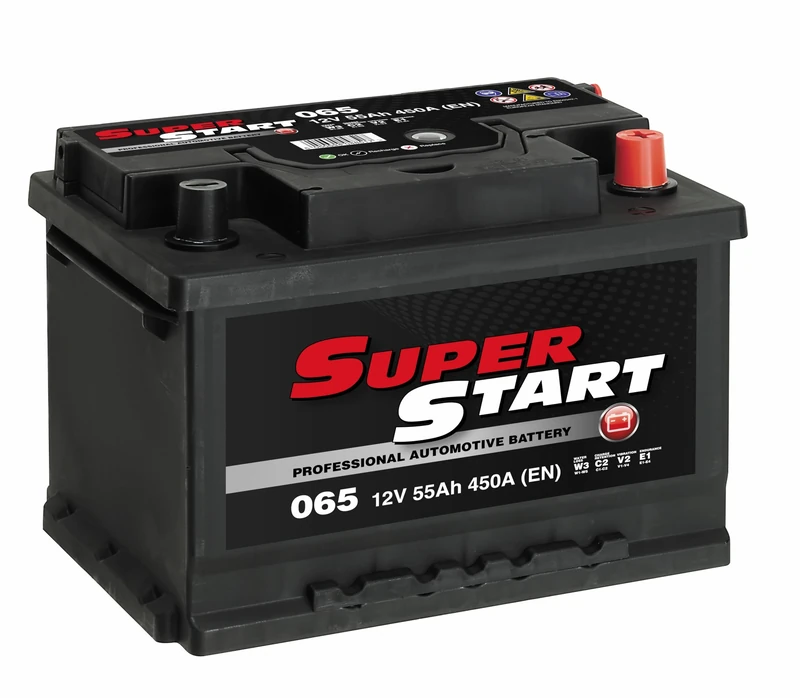 Super Start 065 12V 55Ah 450A Car, Van & SUV Replacement Battery