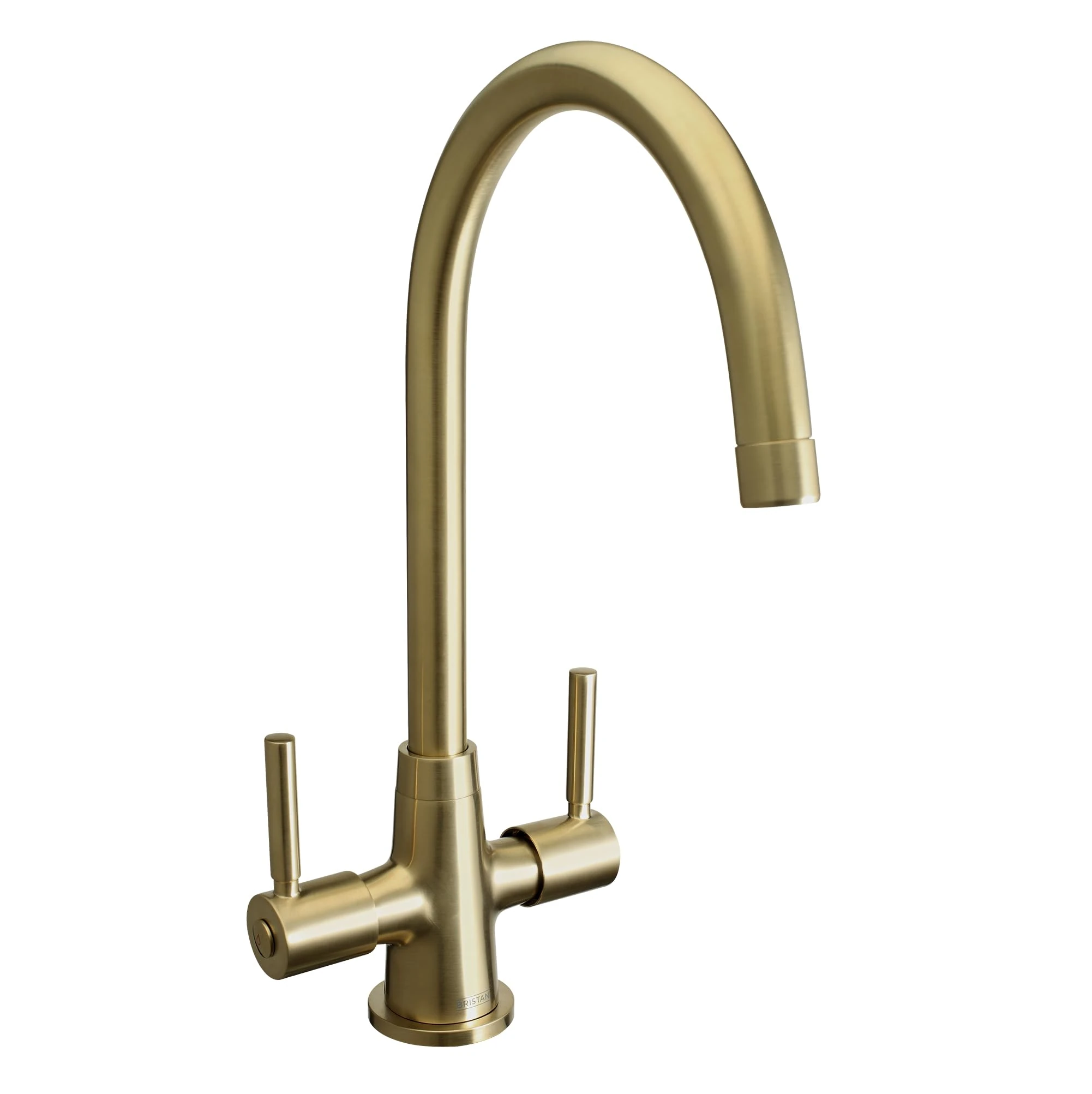 Bristan MZ SNK EF BB Monza Easyfit Mono Sink Mixer Brushed Brass Twin Lever