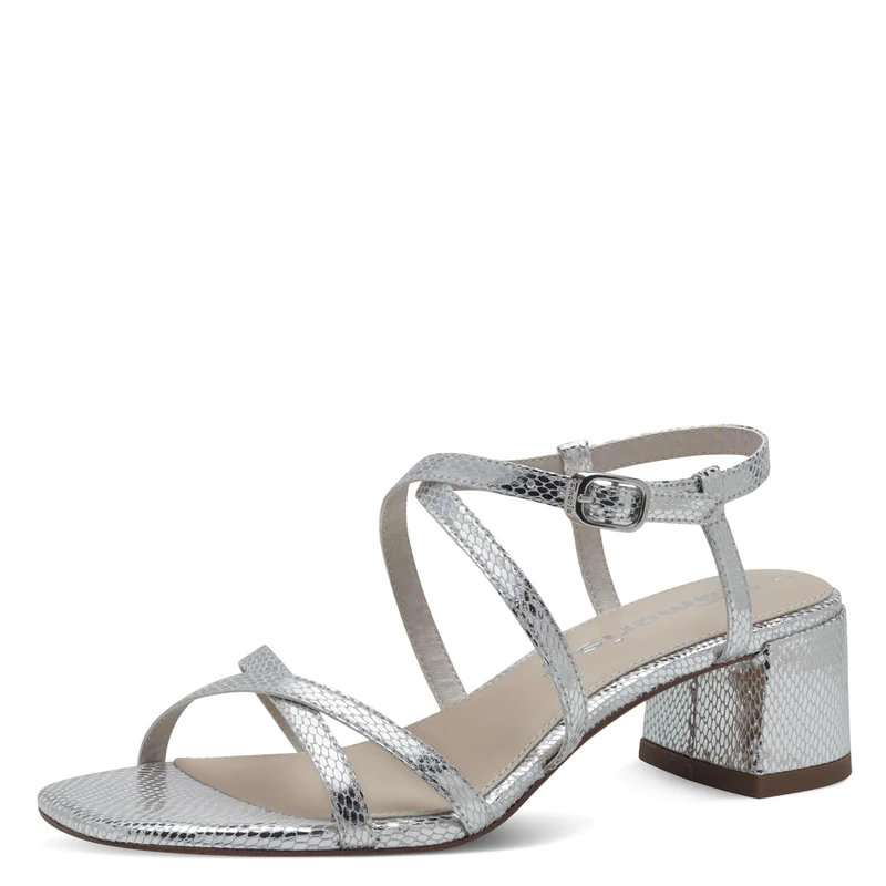 Tamaris Sandals 1-28204-42 Wide, Liquid Pewter, 3.5 UK