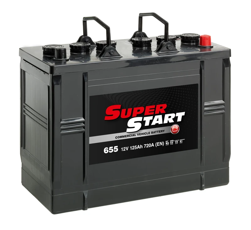 Super Start 655 12V 125AH 720 CCA SMF Heavy Duty Cargo Battery