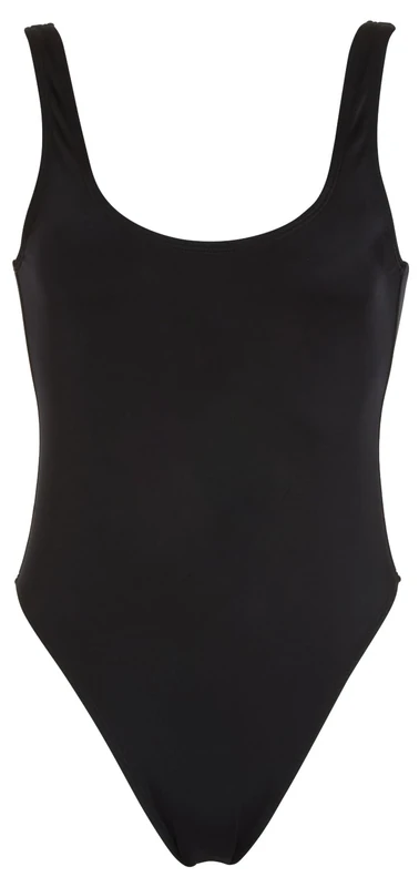 Armani Exchange Icon Project Women's Sustainable One Piece Swimsuit, Black, S