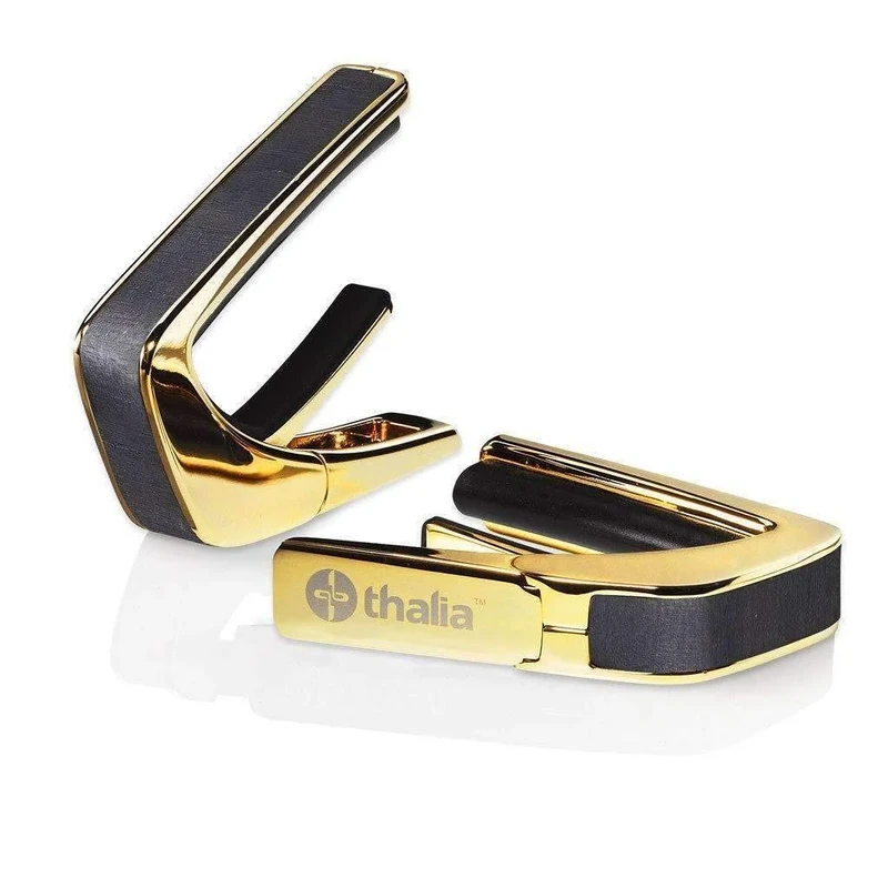 THALIA 24K GOLD FINISH CAPO WITH EBONY INKED INLAY