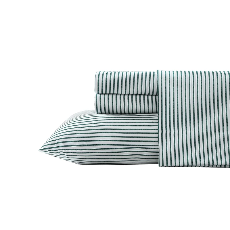 Nautica - King Sheet Set, Brushed Flannel Bedding Set, Soft & Cozy Home Decor (Harmead, King)