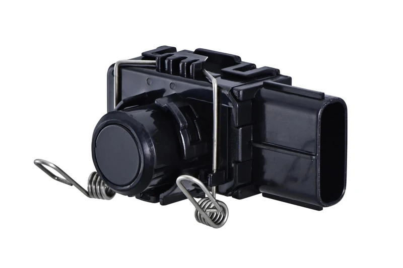 HELLA 6PX 358 270-041 Sensor, park distance control - tetragonal - 6-pin connector - Plugged/Clamped - Paintable
