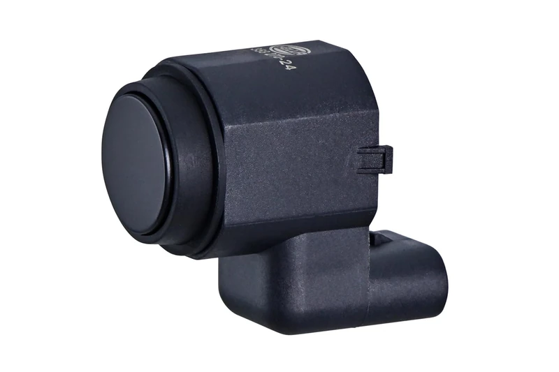 HELLA 6PX 358 270-241 Sensor, park distance control - round - 3-pin connector - Plugged - Paintable