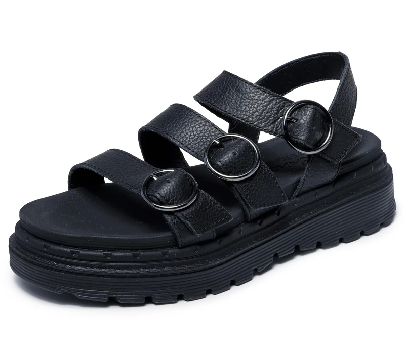 Skechers Women's Jammers-lite-Poppin' 2.0 Sandal, Black, 8 UK