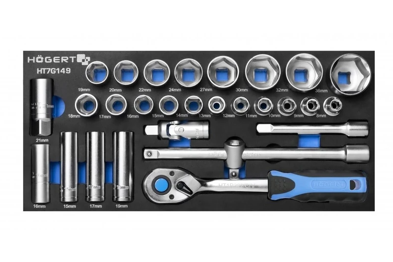 Högert Technik Chrome Vanadium Steel Tool Set HT7G149