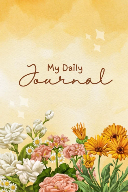 Cute Floral Notebook Lined Writing Journal