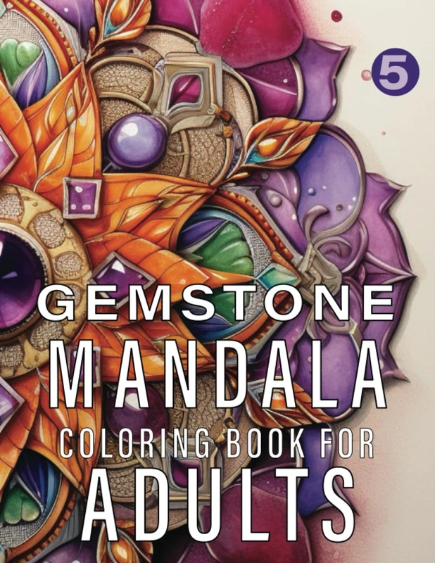 Gemstone Mandalas Coloring Book For Adults
