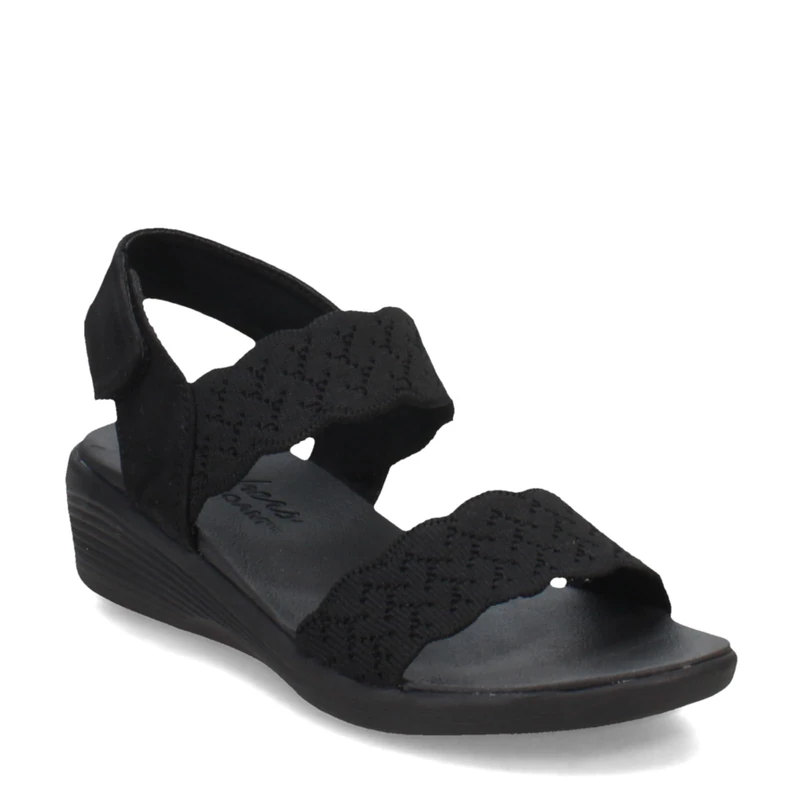 Skechers Arya On The Rise Womens Black Sandal - Size 6 UK - Black