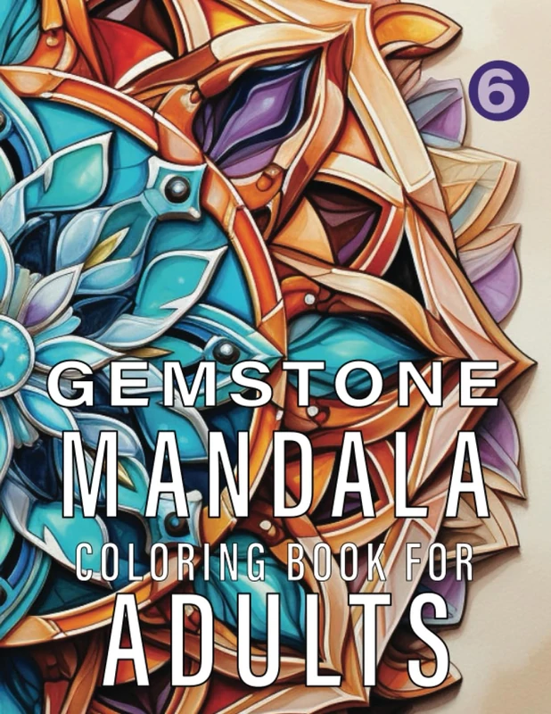 Gemstone Mandalas Coloring Book For Adults
