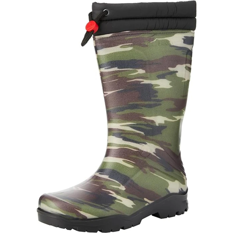 DUNLOP Blizzard - Unisex Winter Safety Insulated Fashion Thermal Boots, Camouflage, Waterproof and Chemical Resistant PVC Wellies with Fur Lining and Traction Outsole for Outdoor Fun - EU48, UK13 - Image 1