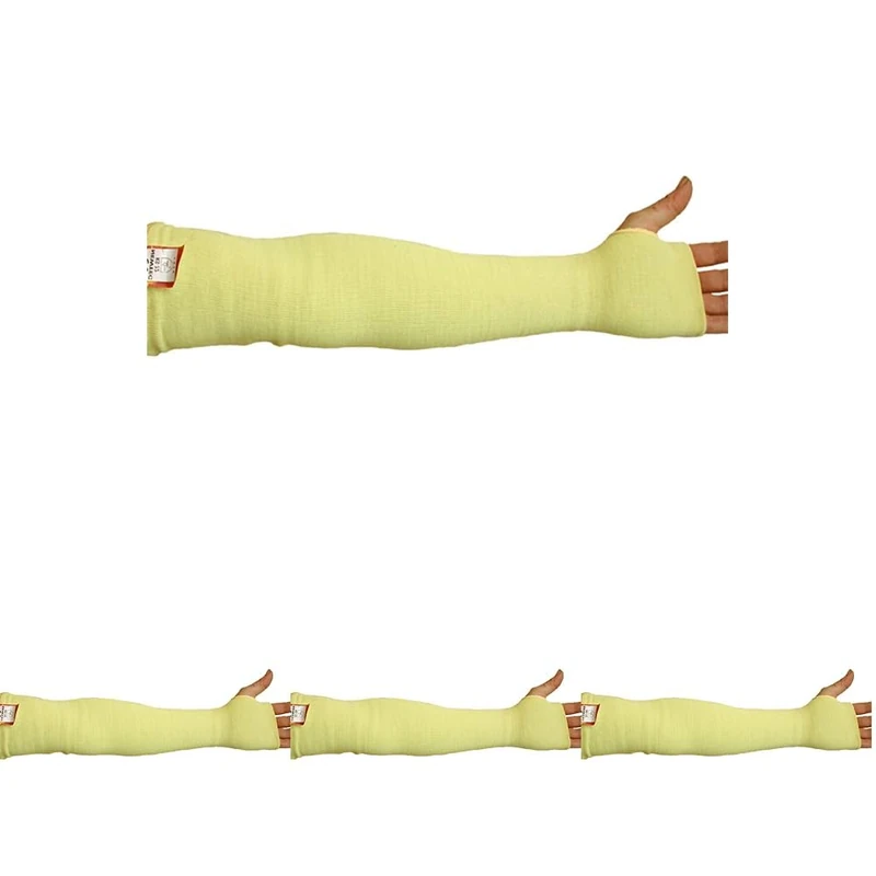 Ultimate Industrial KKSL-22 KKSL Kevlar Cut Resistant Sleeve Single Sleeve, 22 Inches, Yellow (Pack of 4) - Image 1