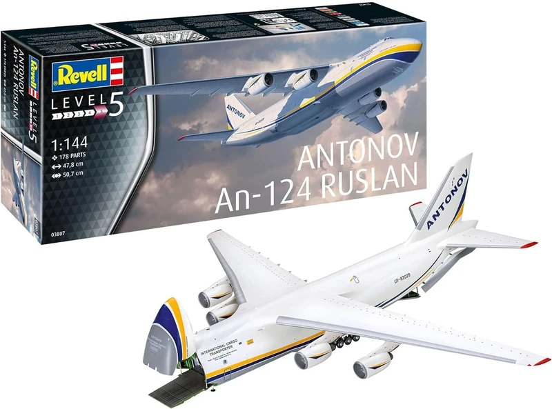 Revell German Level 1/144 Antonov An-124 Ruslan Plastic Model 03807