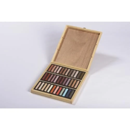 Blockx 12936PTIBXC - Wooden Box 36 Pastels - Portrait Tiziana Ceschin