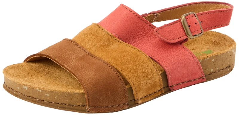 El Naturalista Women's N5798 Balance Sandal, Multi Raspberry, 3 UK