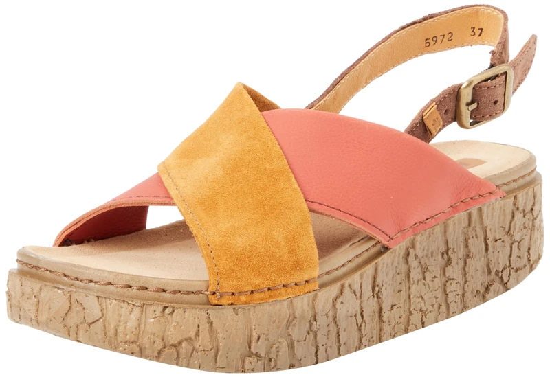El Naturalista Women's N5972 Shinrin Sandal, Multi Raspberry, 3 UK