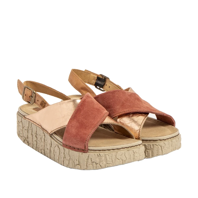 El Naturalista Women's N5972 Shinrin Sandal, Metallic Pink, 8 UK