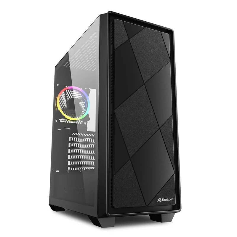 Sharkoon VS8 RGB Midi ATX PC Case, Black