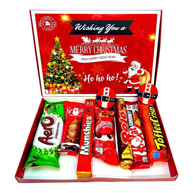 Spread Joy With Every Bite: Celebrate With Our Christmas Chocolate Box! | Celebrations Chocolate | Letterbox Gift | Perfect For Xmas Secret Santa Or Christmas Stocking Fillers | Chocolates Gift Box |