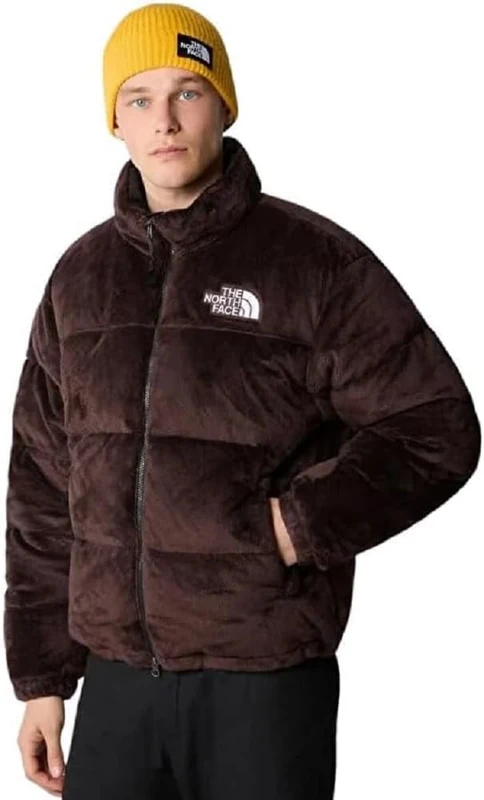 THE NORTH FACE Men's Versa Velour Nuptse Jacket, Coal Brown, XXL