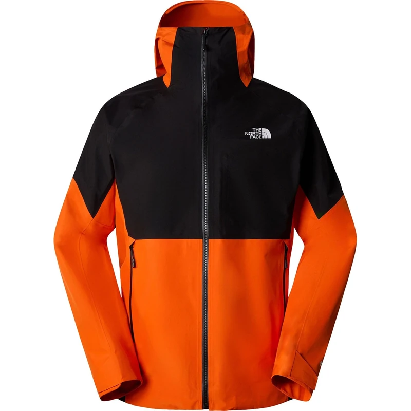 THE NORTH FACE Men's Jazzi GTX Jacket, Red Orange/TNF Black, XXL