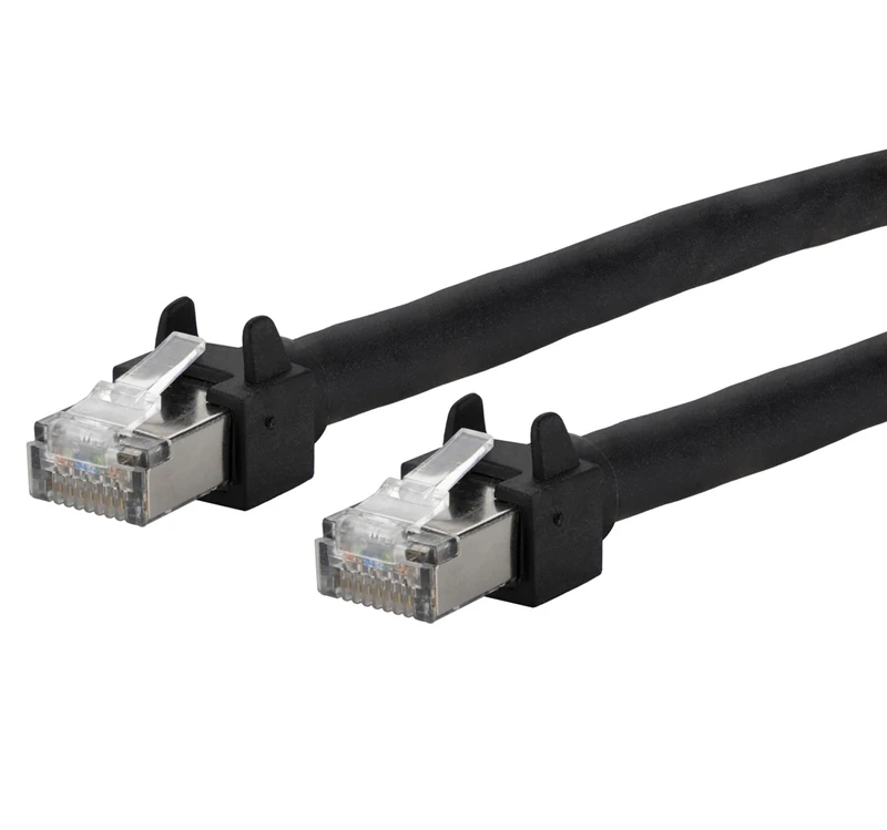 METZ CONNECT Patch Cable 6 kV Flex500 Outdoor 3 m Black - Image 1