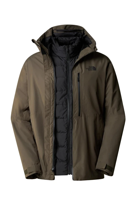 THE NORTH FACE Men's Table Down Jacket, New Taupe Green/TNF Black, XXL - Image 1