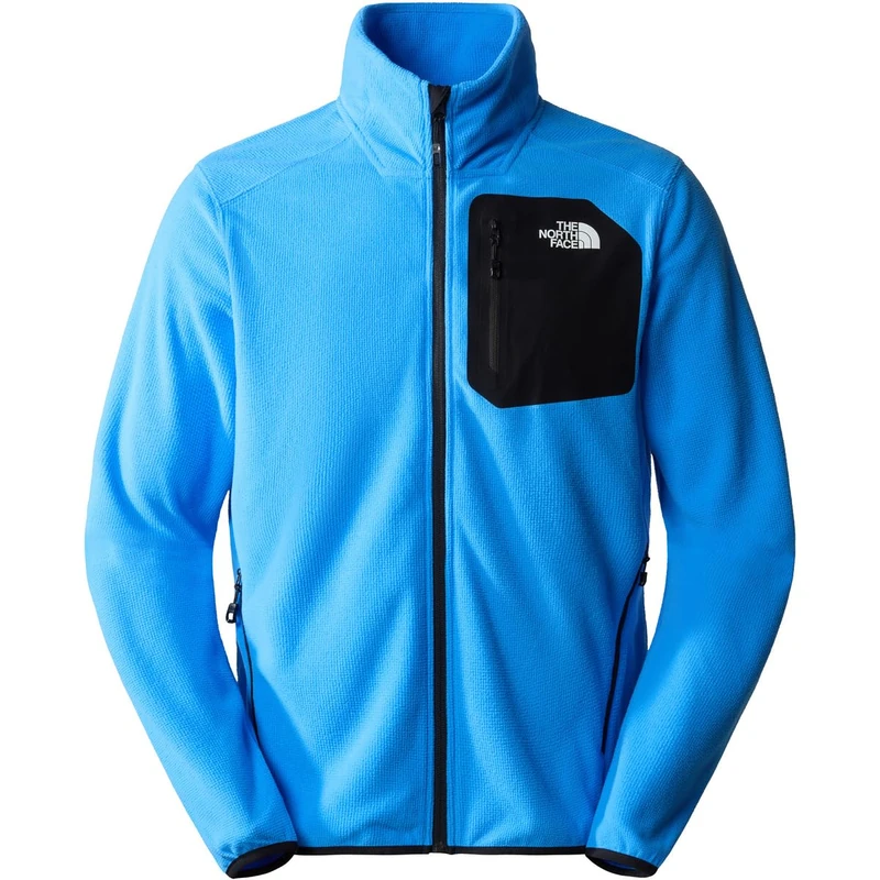 THE NORTH FACE Men's Experit Grid Jacket, Optic Blue/TNF Black, XL