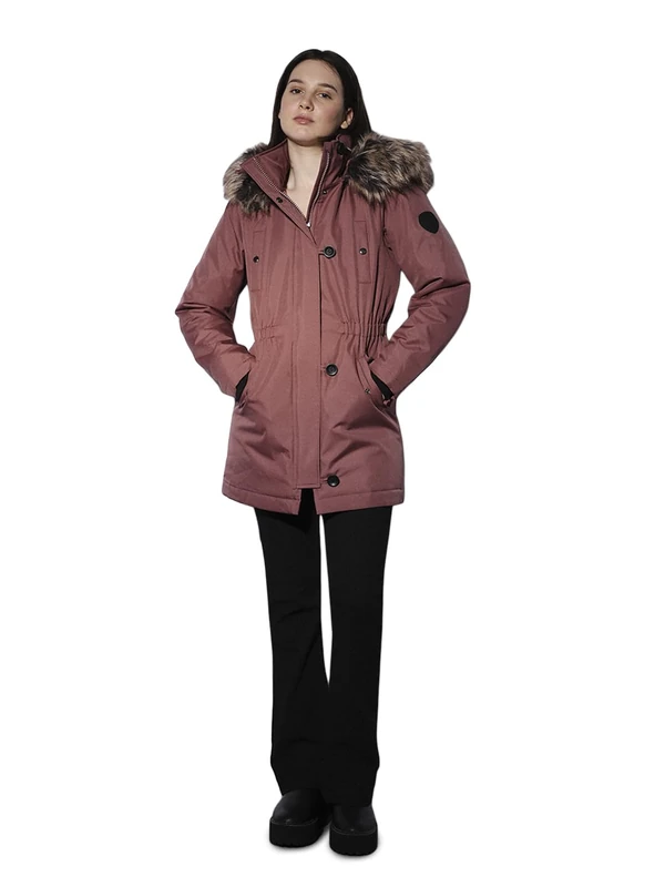 ONLY Female Long Parka, Rose brown., XS