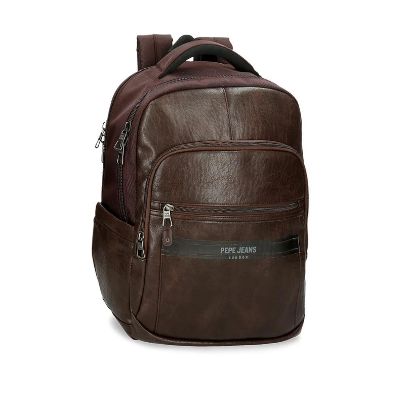 Pepe Jeans Horley Luggage- Men's Messenger Bag, brown, One Size, Laptop Backpack Dual Compartment
