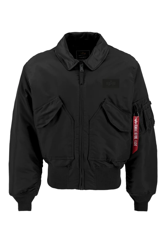 Alpha Industries Men's CWU Patch SV Jacket, Black, S