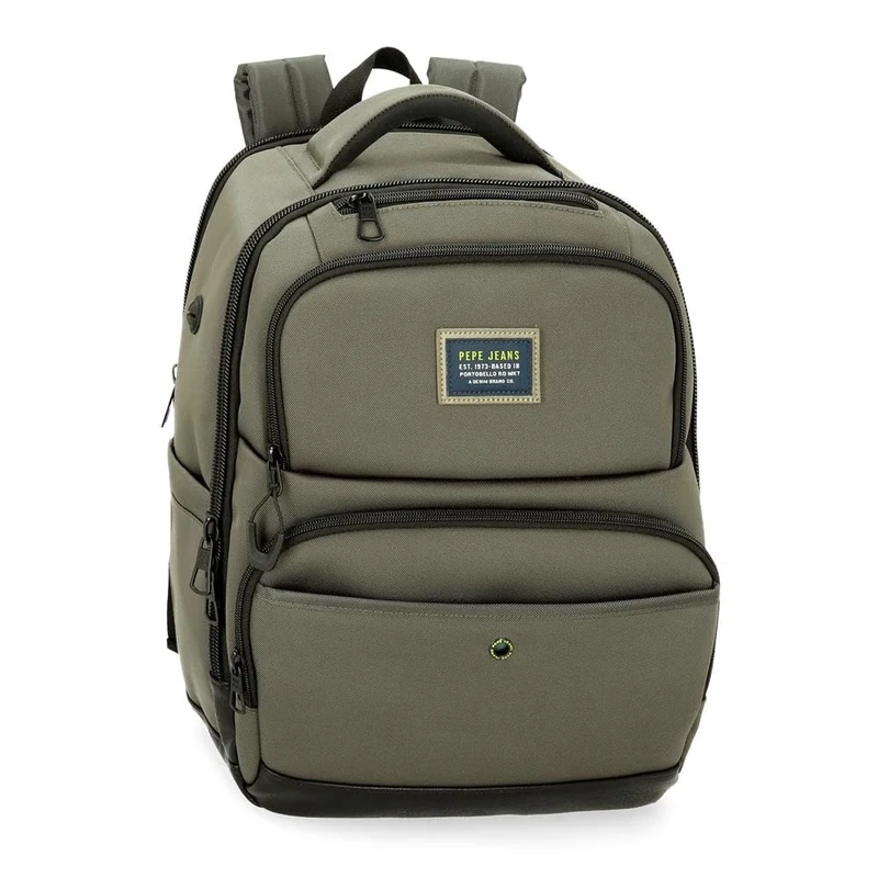 Pepe Jeans Leighton Luggage- Men's Messenger Bag, green, One Size, Laptop Backpack