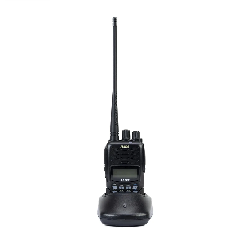Portable VHF/UHF radio station Alinco DJ-500-E, adjustable power, 200CH, 1500mAh, Talk Around, VOX, TOT, CTCSS, DCS, FM radio