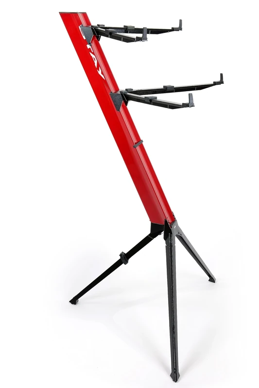 Stay Music - Intruder Series - Two Tier Keyboard Stand including Carry Case - Red