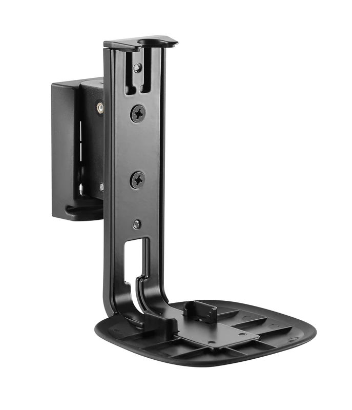 RICOO Speaker Wall Mount Brackets for SONOS ONE/SONOS ONE SL, LH054-T Hi-Fi Speaker Mounts with Swivel and Tilt Functionality, Wall Speaker Brackets for Multiroom Sound Systems, 1 Piece, Black