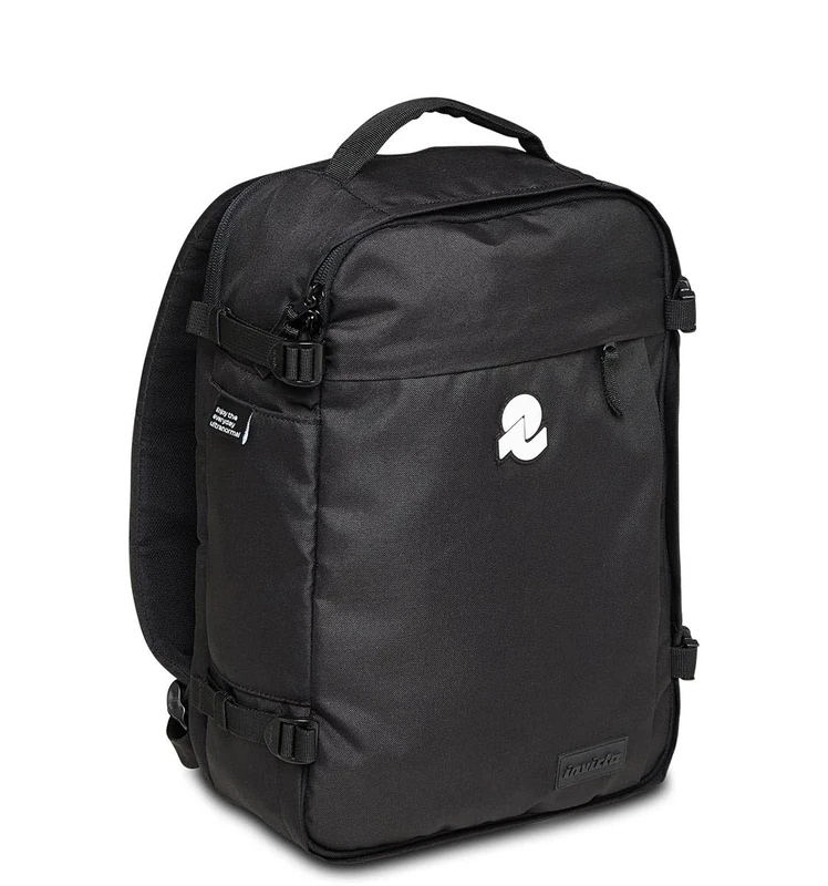 Invicta Travel Backpack Travel, Black – Backpack, Suitcase – Hand Luggage – PC Pocket, Bottle Pocket – Adjustable Chest Strap, Trolley Strap, Black, Taglia Unica, Casual