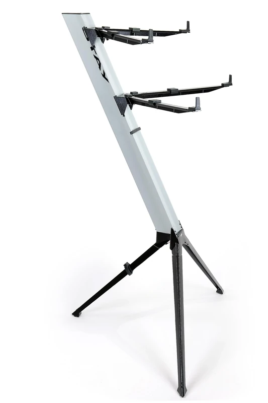 Stay Music - Intruder Series - Two Tier Keyboard Stand including Carry Case - Silver