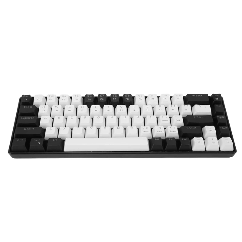 Mechanical Gaming Keyboard, RGB Backlit 68 Keys Wired Keyboard, Ergonomic Mini Gaming Keyboard with Hot Swap Switch, Blue Switch, Multimedia Function, for Windows, OS X, Linux