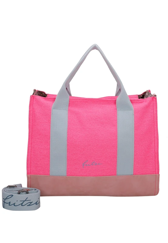 Fritzi aus Preussen Women's Tote Bag Canvas Neon Pink Shopper, neon pink, One Size
