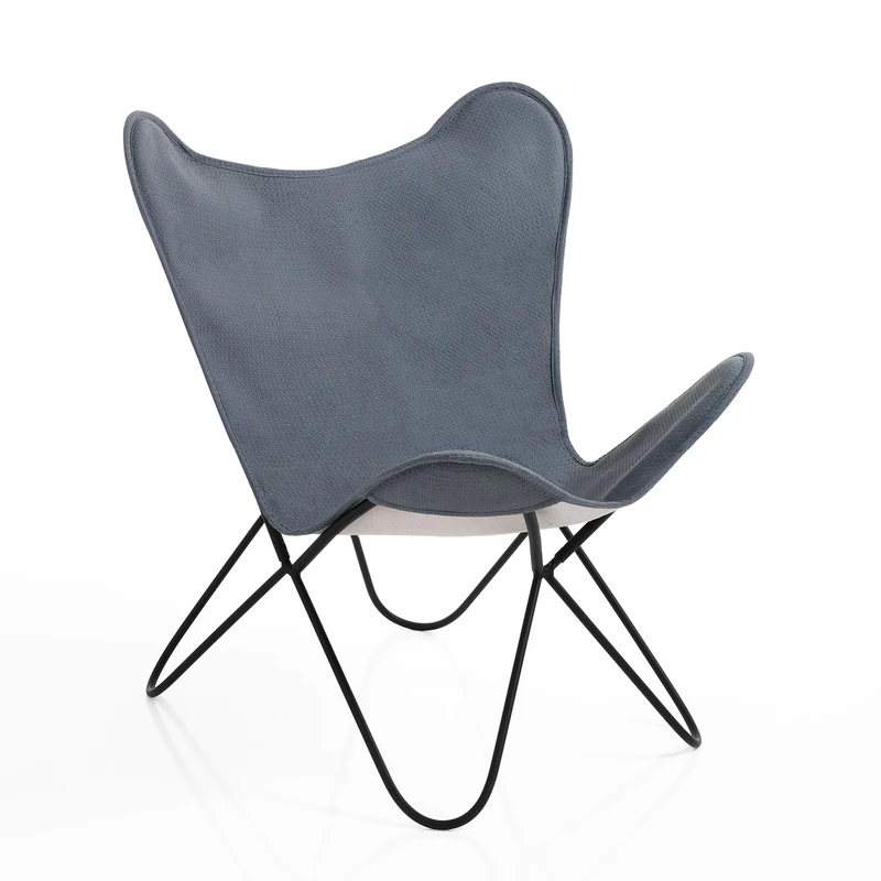 Oresteluchetta Armchair, Cotton, Grey - Image 1