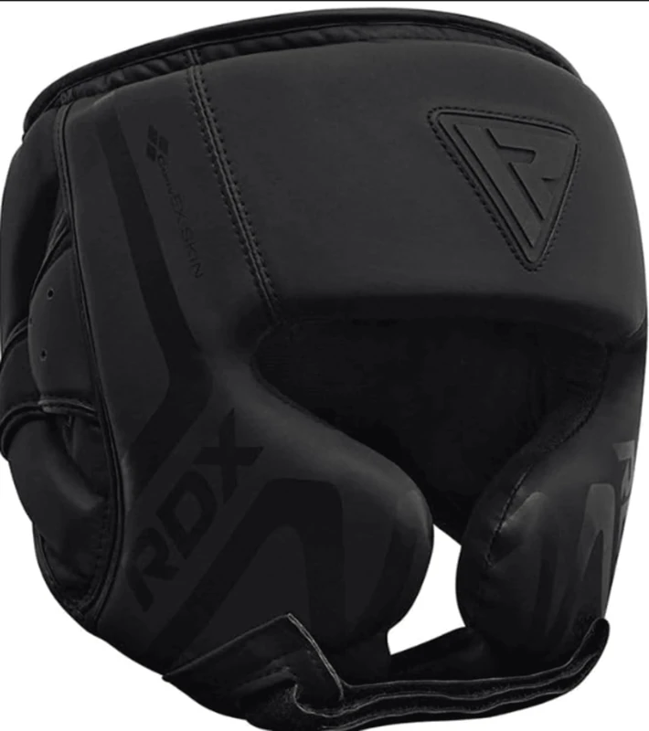 RDX T15 Noir Head Guard Matte Black S - Advanced Cheek Protector for Boxing, MMA & Muay Thai