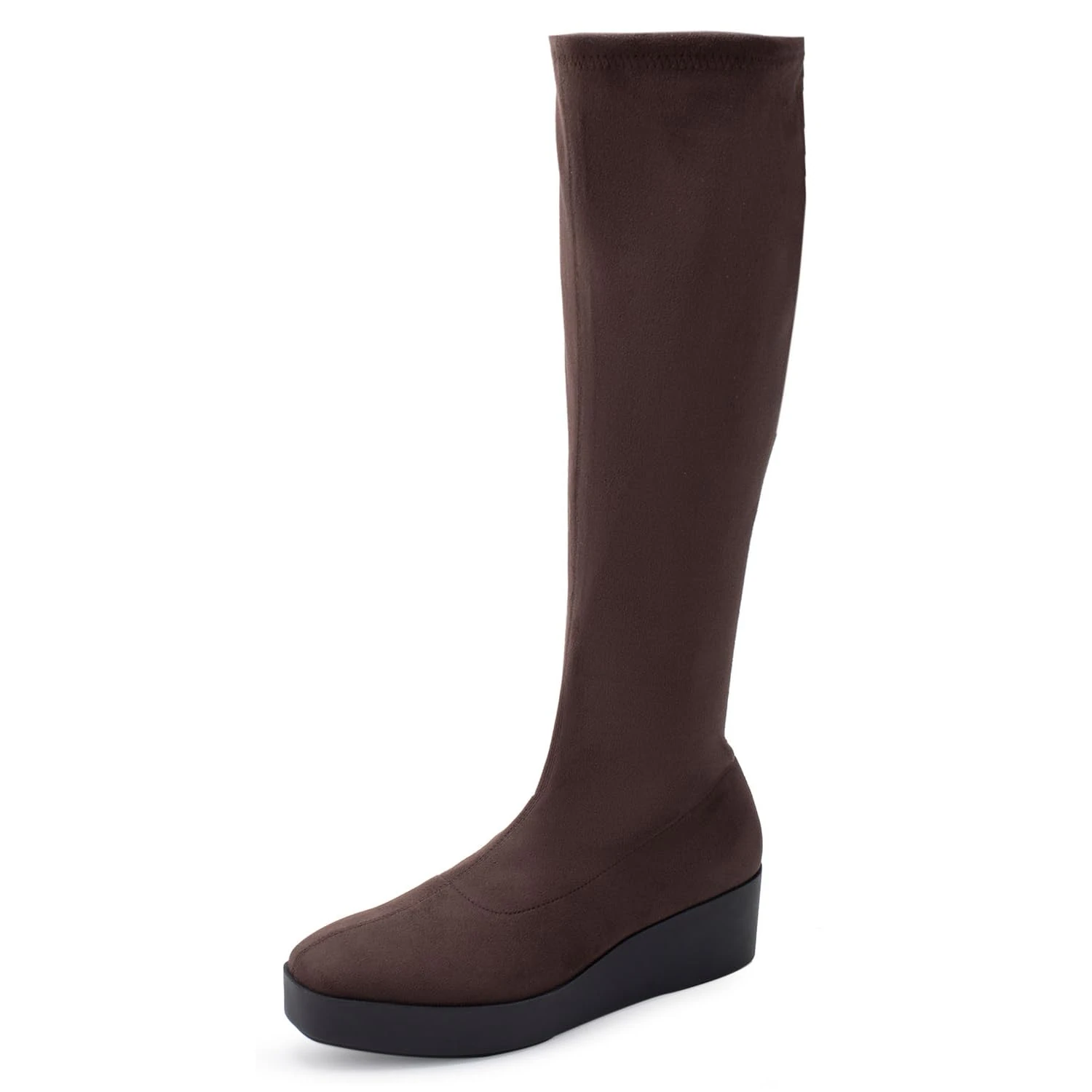 Aerosoles Women's Cecina Knee High Boot, Java Stretch Faux Suede, 8 UK