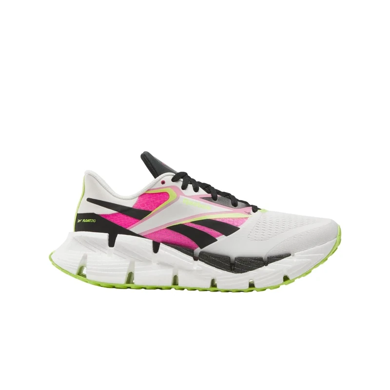 Reebok Floatzig Running Shoes for Women, Chalk/Black/Laser Pink, 5 UK