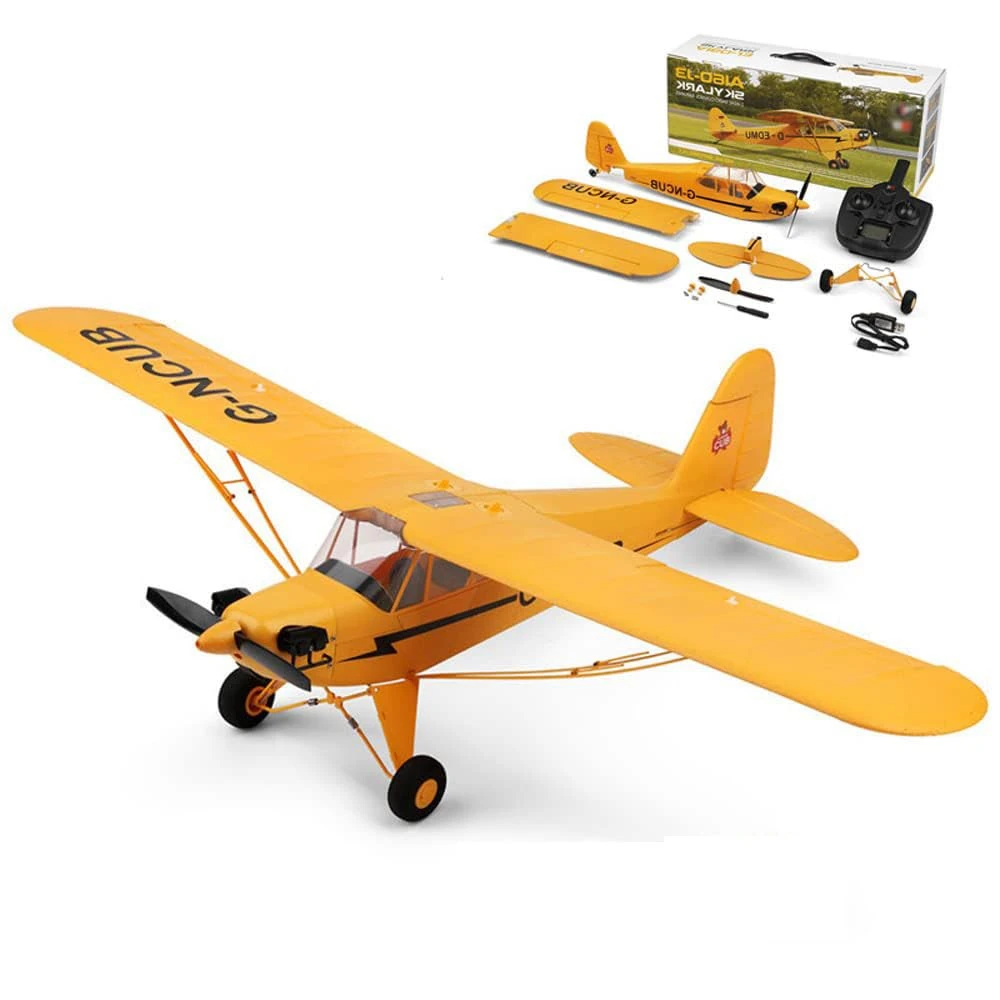 QIYHBVR Remote Control Airplane | Brushless RC Plane 5 Channel Ready To Fly RC Planes For Adults, Advanced RC Foam Blimps For Adults, Remote Control Stunt Fighter With 360° Rollover Stunt