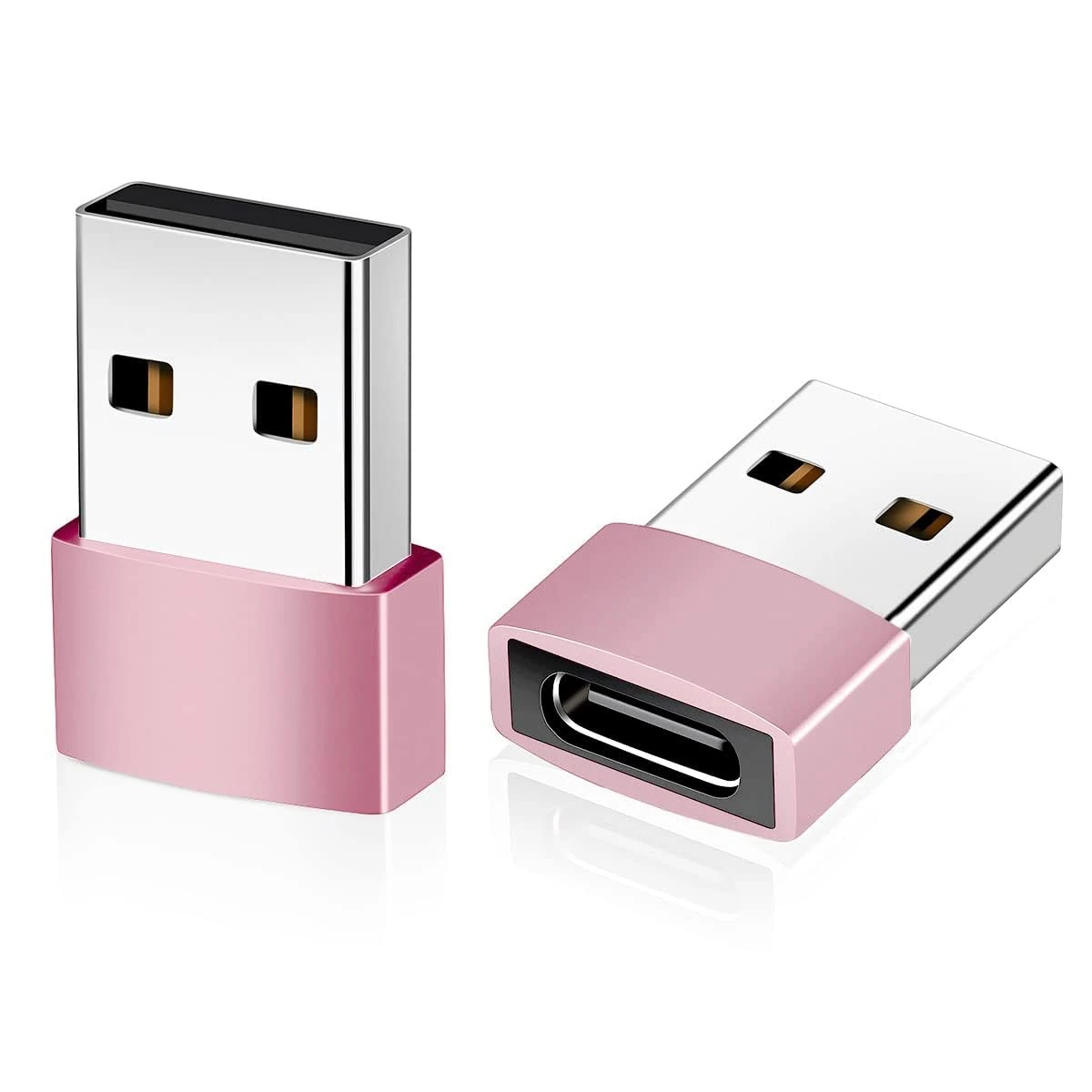 Usb 3.1 Type C Female To Usb 3.0 Male Adapter Converter | Type-C Female To Usb 3.0 Male Adapter | Usb C 3.1 Type C Female To Usb 3.0 Type A Male Port Converter For Android Mobiles. (Rose Gold)