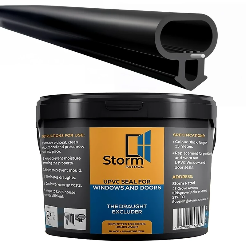 UPVC Replacement Door and Window Seal (25 Meters)